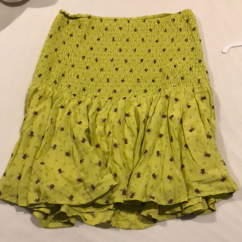 Strapless green Urban Outfitters top